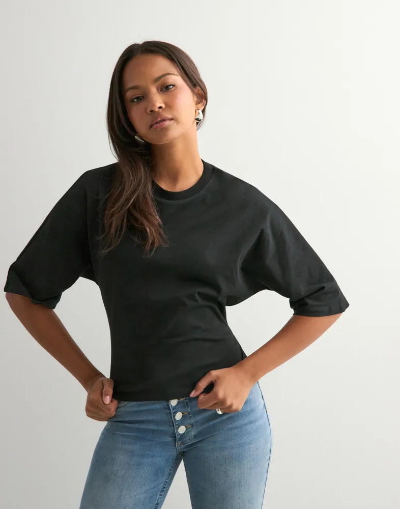 Louniva™ Open Back Tie Tee